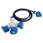 ELETTROCANALI - ETNEC690714-3 MOLTIPLICATORE 3+SPINA IP67 220V2P+T16A