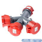 ELETTROCANALI SRL - ETNEC690763 Moltiplicatore 3 uscite IP44 380V 3P+T 3