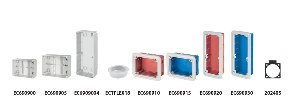 ELETTROCANALI SRL - ETNEC690920 CASSETTA DA INCASSO PER PRESE IV