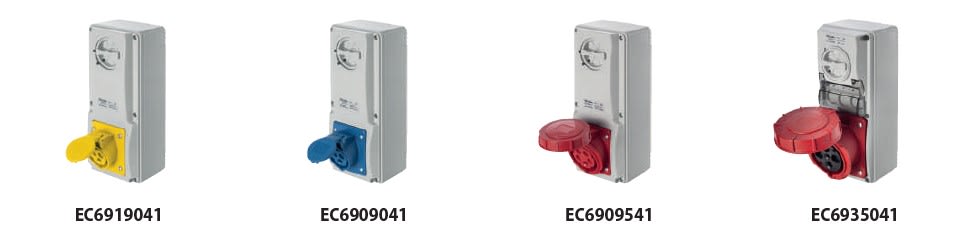 ELETTROCANALI SRL - ETNEC6929641 PRESA IVSBF CON FONDO IP65 220V 2P+T 32A