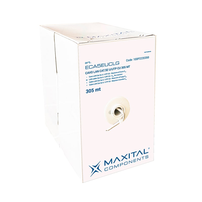 FTE MAXIMAL ITALIA S - FTEECA5EUCLG ECA5EUCLG CAVO LAN CAT.5E U/UTP CU 305MT