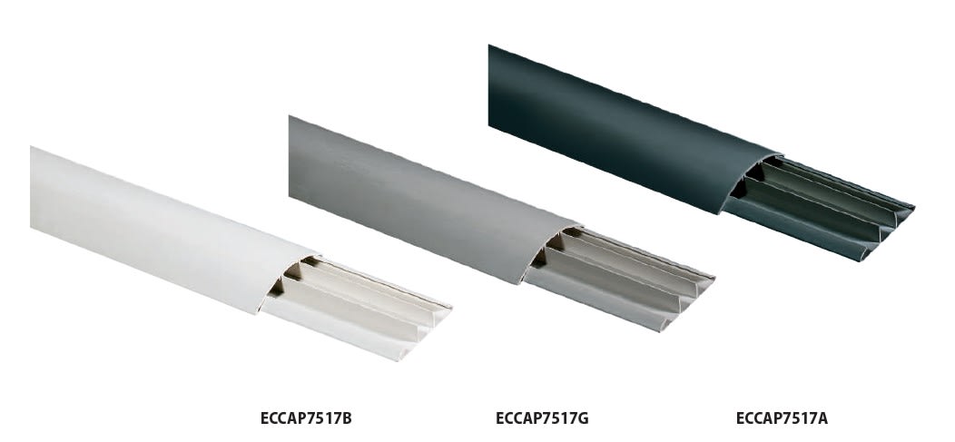 ELETTROCANALI SRL - ETNECCAP5012B CANALE A PAVIMENTO BIANCO MM. 50X12
