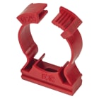 ELETTROCANALI - ETNECCFC25CR CLIPS FISSATUBO A COLLARE 25 ROSSO