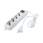 ELETTROCANALI SRL - ETNECK11104 MULTIPRESA BIANCA 4 POSTI SCHUKO/BIVALEN