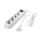 ELETTROCANALI - ETNECK11104 MULTIPRESA BIANCA 4 POSTI SCHUKO/BIVALEN