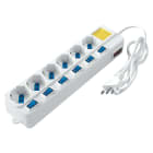 ELETTROCANALI - ETNECK11506 MULTIPRESA 6 POSTI SCHUKO/BIV.PRESE SING