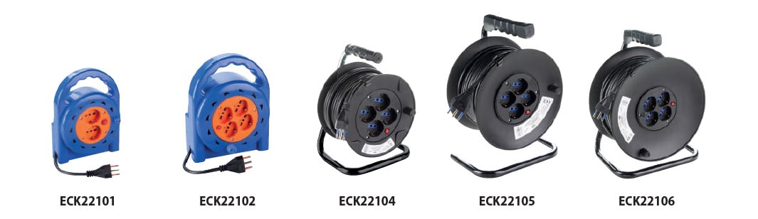 ELETTROCANALI SRL - ETNECK22102 AVVOLGICAVO CIV. 4X2P 10/16A SCHUKO/BIV.