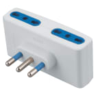 ELETTROCANALI SRL - ETNECK33410 ADATTATORE QUADRUPLO BIV. BIANCO 16A