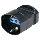 ELETTROCANALI - ETNECK33416 PRESA NERA SCHUKO/BIVALENTE 10/16A