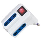 ELETTROCANALI SRL - ETNECK33423 ADATTATORE TRIPLO BIAN. SPINA/PRESE 16A+