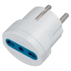 ELETTROCANALI - ETNECK33503 ADATTATORE BIV. BIANCO SPINA SCHUKO 16A