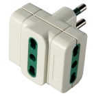 ELETTROCANALI - ETNECK33606 ADATTATORE TRIPLO BIV. BIANCO SPINA 16A