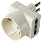 ELETTROCANALI SRL - ETNECK33608 Adattatore triplo SCHUKO/biv. bianco 16A