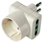 ELETTROCANALI SRL - ETNECK33608 ADATTATORE TRIPLO SCHUKO/BIV. BIANCO 16A