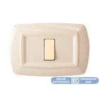 ELETTROCANALI - ETNECL2594A PLACCA TONDO 4 MODULI AVORIO