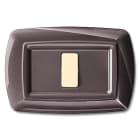 ELETTROCANALI - ETNECL2591AN PLACCA TONDO 1 MOD.ALLUMINIO NOTTE