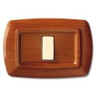 ELETTROCANALI SRL - ETNECL2591LC PLACCA TONDO 1 MOD.LEGNO CHIARO