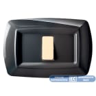 ELETTROCANALI SRL - ETNECL2597N PLACCA TONDO 2 MOD.RAVVICINATI NERO