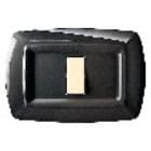ELETTROCANALI - ETNECL2591N PLACCA TONDO 1 MODULO NERO