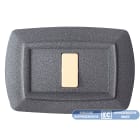 ELETTROCANALI - ETNECL2592V-GC PLACCA TONDO 2 MOD.VULC. GRIGIO CHIARO