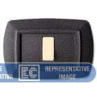 ELETTROCANALI - ETNECL2597V-GN PLACCA TONDO 2 MOD.RAVV.VULC.GR.NOTTE