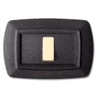 ELETTROCANALI - ETNECL2591V-GN PLACCA TONDO 1 MOD.VULC. GRIGIO NOTTE