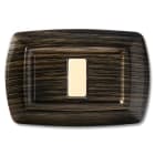 ELETTROCANALI - ETNECL2591WG PLACCA TONDO 1 MODULO WENGE