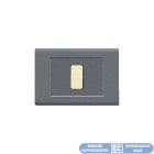 ELETTROCANALI - ETNECL2692V-GC PLACCA TONDO Q 2 MOD.VULC. GRIGIO CHIARO