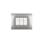 ELETTROCANALI SRL - ETNECL2883AC PLACCA MYLIFE Q 3 MOD.ALLUMINIO CHIARO