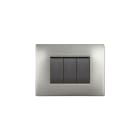 ELETTROCANALI SRL - ETNECL2883AS PLACCA MYLIFE Q 3 MOD.ACCIAIO SATINATO