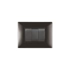 ELETTROCANALI - ETNECL2883GS PLACCA MYLIFE Q 3 MODULI GRIGIO SCURO