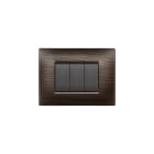 ELETTROCANALI - ETNECL2883WG PLACCA MYLIFE Q 3 MODULI WENG