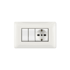 ELETTROCANALI SRL - ETNECL2884WH PLACCA MYLIFE Q 4 MODULI BIANCO