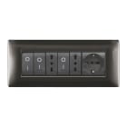 ELETTROCANALI - ETNECL2887GS PLACCA MYLIFE Q 7 MODULI GRIGIO SCURO