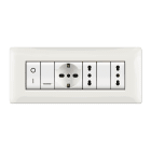 ELETTROCANALI - ETNECL2887WH PLACCA MYLIFE Q 7 MODULI BIANCO