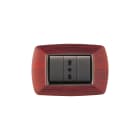 ELETTROCANALI - ETNECL2983LS PLACCA MYLIFE 3 MOD.LEGNO SCURO