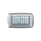 ELETTROCANALI - ETNECL2984AC PLACCA MYLIFE 4 MOD.ALLUMINIO CHIARO
