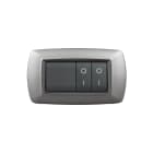 ELETTROCANALI - ETNECL2984AS PLACCA MYLIFE 4 MOD.ACCIAIO SATINATO