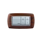 ELETTROCANALI - ETNECL2984LS PLACCA MYLIFE 4 MOD.LEGNO SCURO