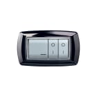 ELETTROCANALI - ETNECL2984MB PLACCA MYLIFE 4 MOD.METAL BLACK