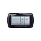 ELETTROCANALI - ETNECL2984NG PLACCA MYLIFE 4 MOD.NERO GLITTERING