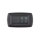 ELETTROCANALI - ETNECL2984V-GN PLACCA MYLIFE 4 MOD.VULC.GRIGIO NOTTE