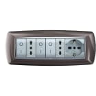 ELETTROCANALI - ETNECL2987AN PLACCA MYLIFE 7 MOD.ALLUMINIO NOTTE