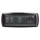 ELETTROCANALI - ETNECL2987N PLACCA MYLIFE 7 MODULI NERO