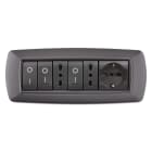 ELETTROCANALI - ETNECL2987V-GC PLACCA MYLIFE 7 MOD.VULC.GRIGIO CHIARO