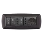 ELETTROCANALI - ETNECL2987V-GN PLACCA MYLIFE 7 MOD.VULC.GRIGIO NOTTE