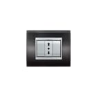 ELETTROCANALI SRL - ETNECL3083FB PLACCA NEWPRESTIGE 3 MODULI FIBRA CARBON