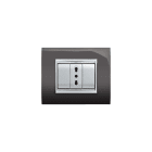 ELETTROCANALI - ETNECL3083GS PLACCA NEWPRESTIGE 3 MOD.GRIGIO SCURO