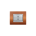 ELETTROCANALI - ETNECL3083LC PLACCA NEWPRESTIGE 3 MOD.LEGNO CHIARO