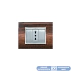 ELETTROCANALI SRL - ETNECL3084LS PLACCA NEWPRESTIGE 4 MOD.LEGNO SCURO